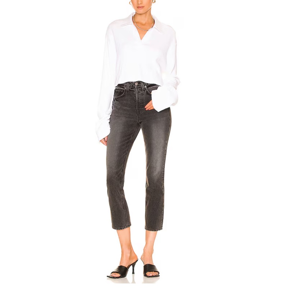 GRLFRND The Kardina High Rise Straight Crop Jeans in Sunset Park - 27